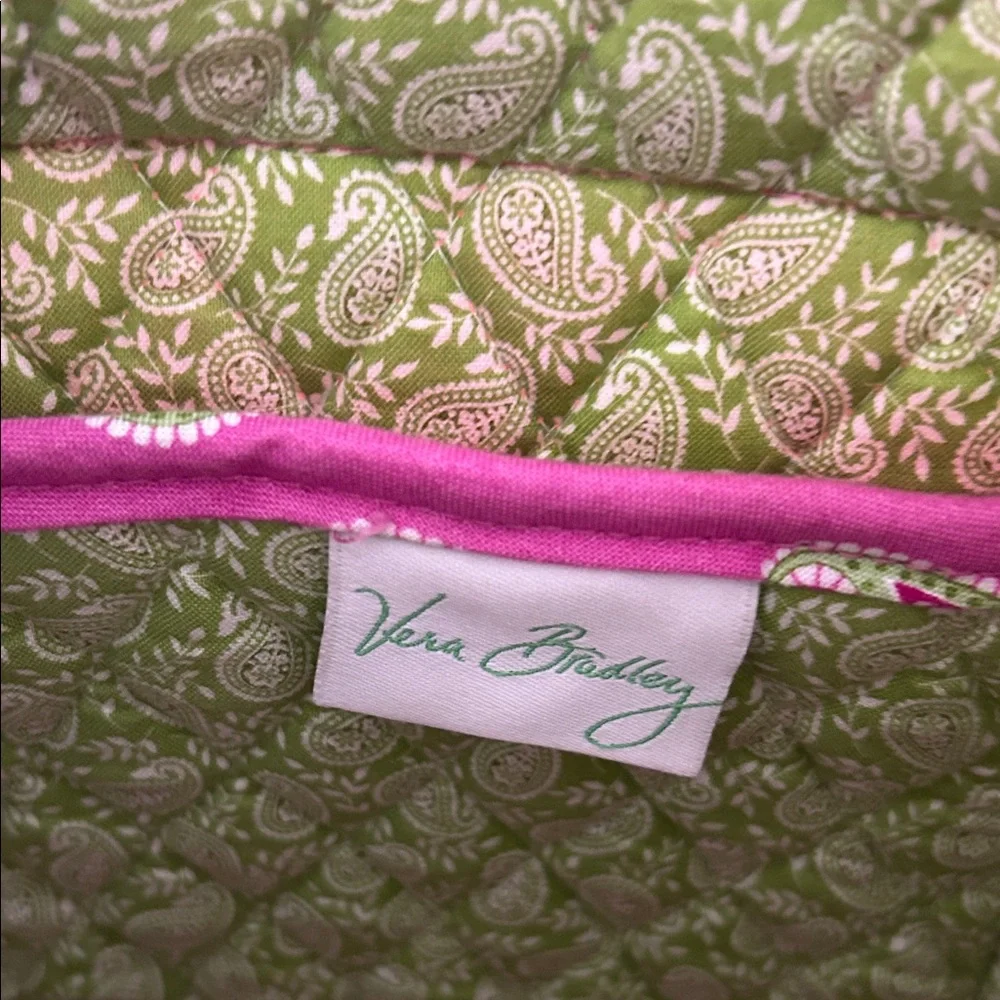 Vera Bradley Pink Quilted Paisley Tote Shoulder Bag - Picture 5 of 8
